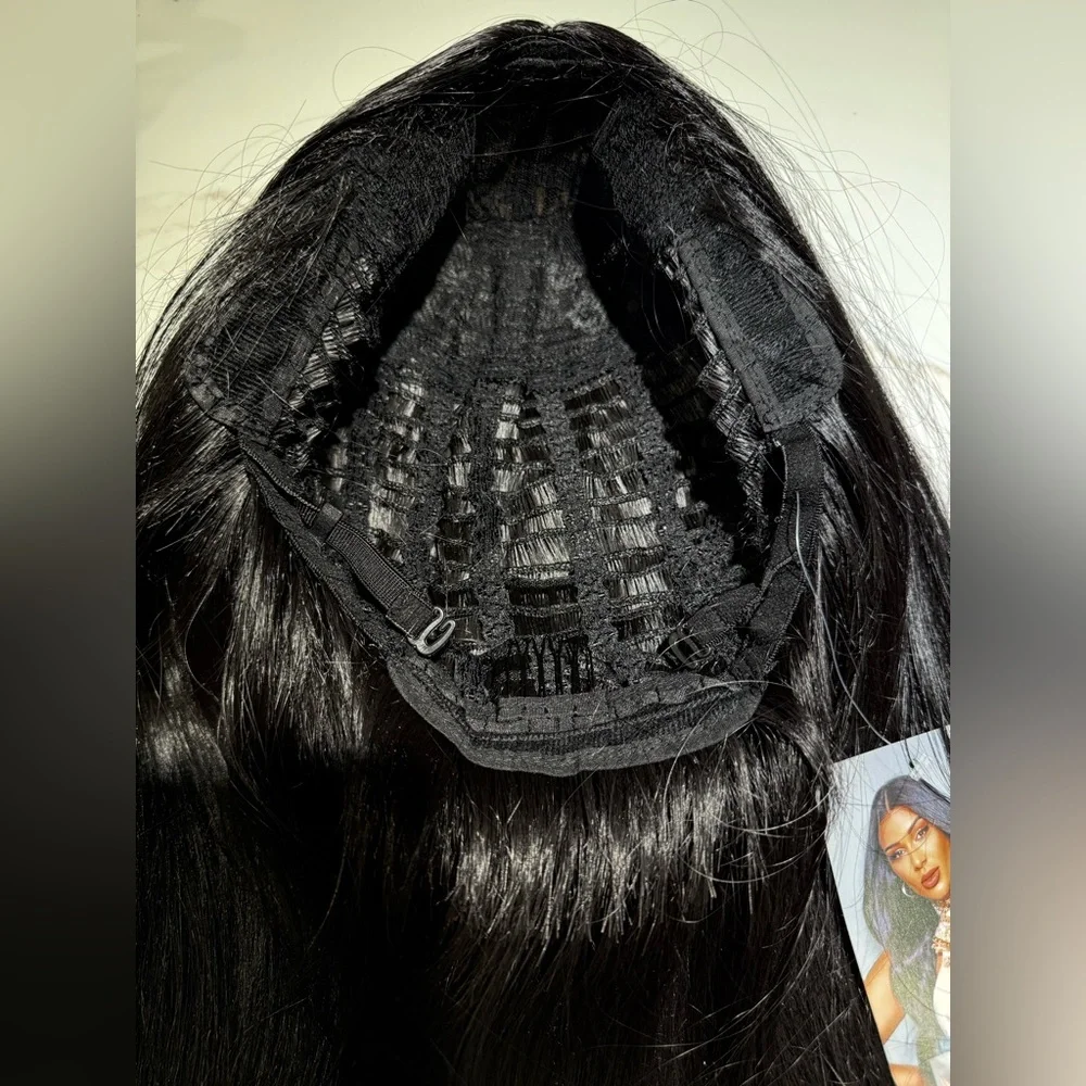 HAIR, 28” Straight, Center Part, Jet Black - Picture 8 of 11